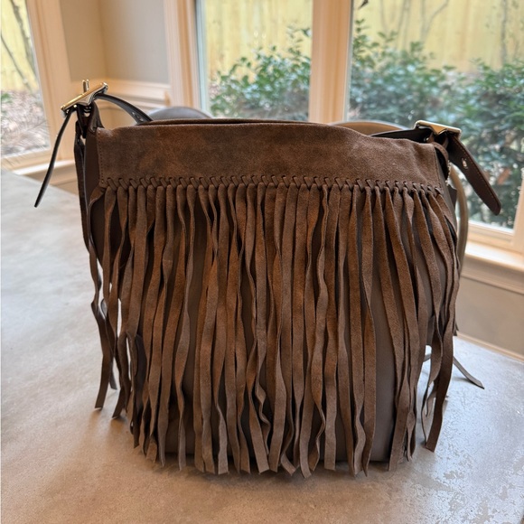 Limited Edition Coach Suede & Leather Fringe Shoulder Bag - Picture 3 of 16